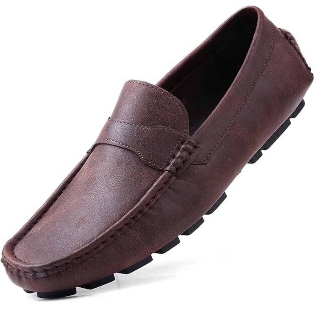 Gallery Seven Men’s Shaded Smart Penny Loafer Color Saddle Brown Size 7 NEW